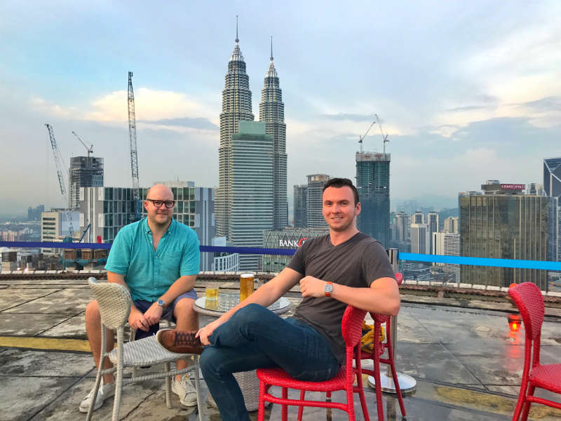 View From Heli Lounge Bar In Kuala Lumpur