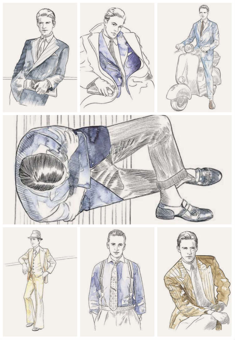 Illustrations Of Canali Clothes