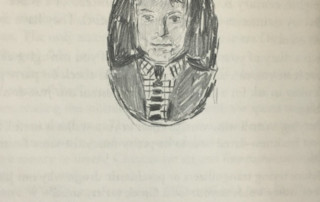 Pencil Portrait Of Glenn O'Brien