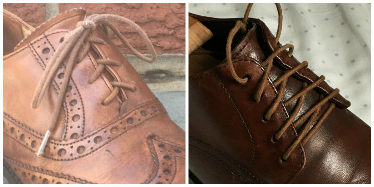 SHoes With Open And Closed Throat Lacing