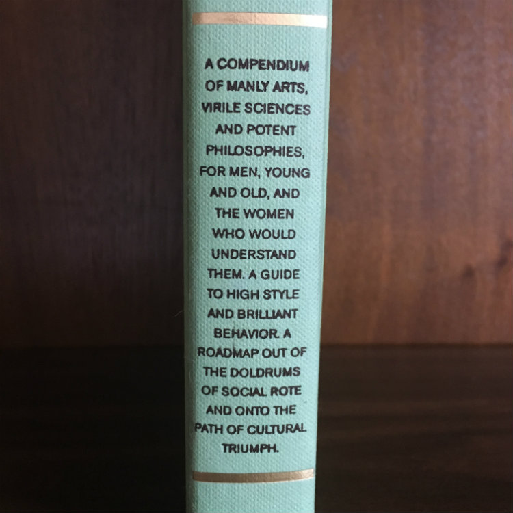 Spine Of Book In Wooden Bookcase