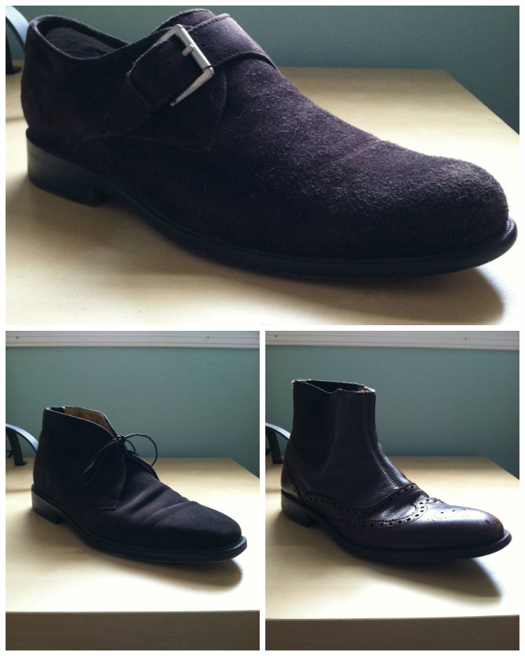 Three Brown Suede Men's SHoes
