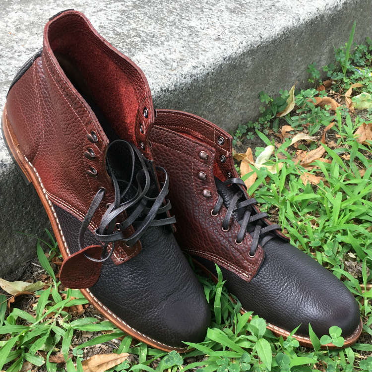 Two Tone Boots On Grass