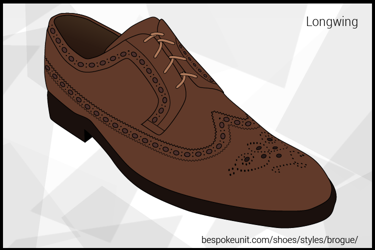 Illustration Of Brown Longwing Brogue