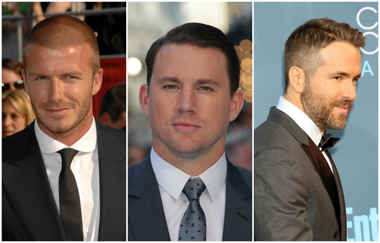 Celebrity Men's Short Length Hairstyle Ideas Beckham Channing Reynolds