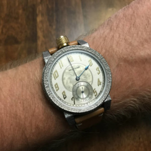 Dial side of the Vortic American Artisan watch