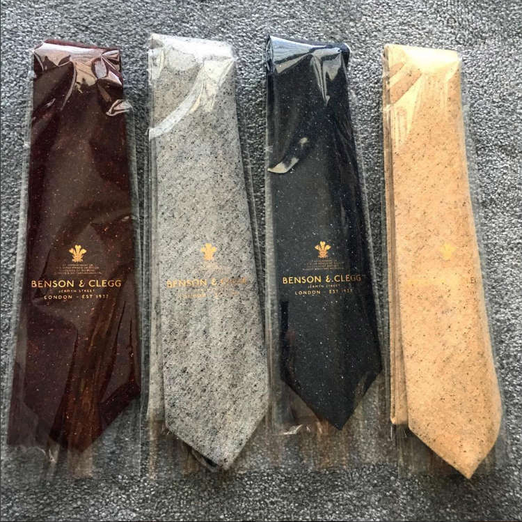 Four Donegal Tweed Ties
