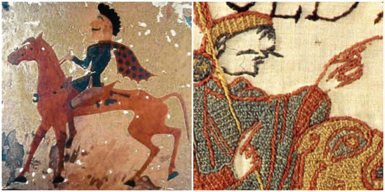 Historical Moustaches Pzyrik Hosreman 300BC & Bayeux Tapestry Harold