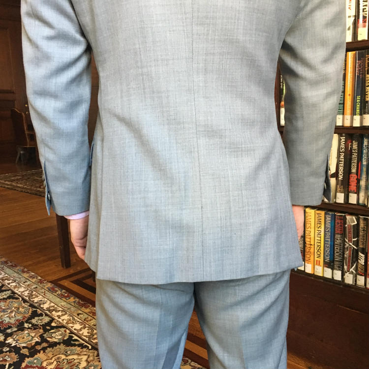 Light Grey Jacket From The Back
