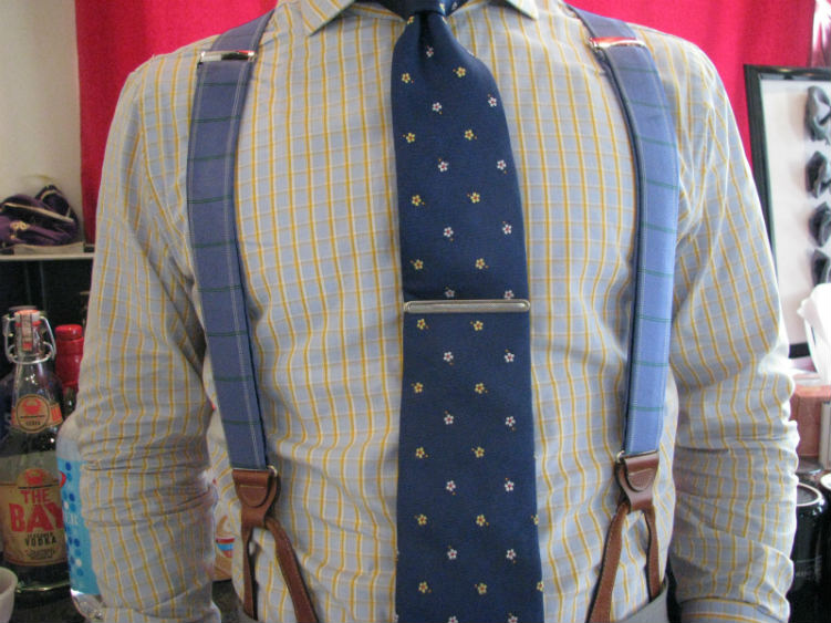 Man In Blue Suspenders