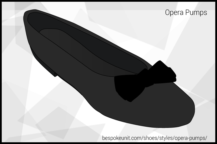 Perspective View Of Black Opera Pump