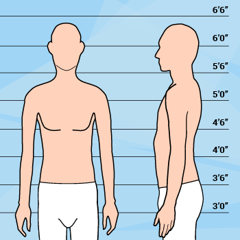 Graphic Of Tall Thin Man