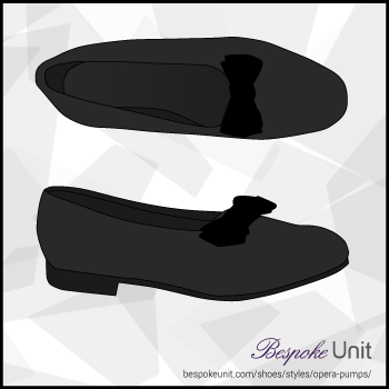 Top And Side View Of Opera Pumps