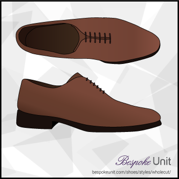 Top And Side View Of Wholecut Oxford