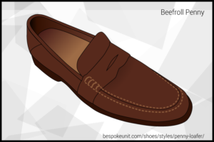 Brown Beefroll Penny Loafer