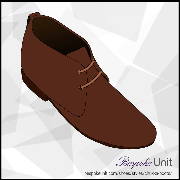 Brown Chukka Boot With Tan Laces