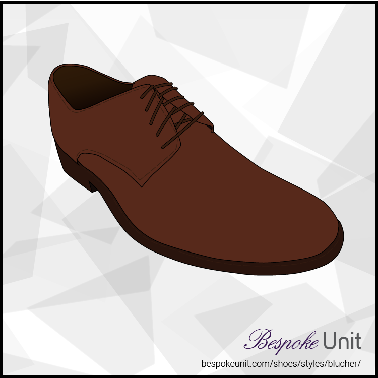 Brown Plain Toe Blucher