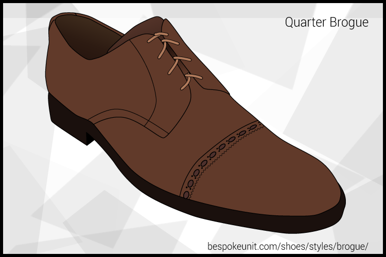Brown Quarter Brogue Diagram
