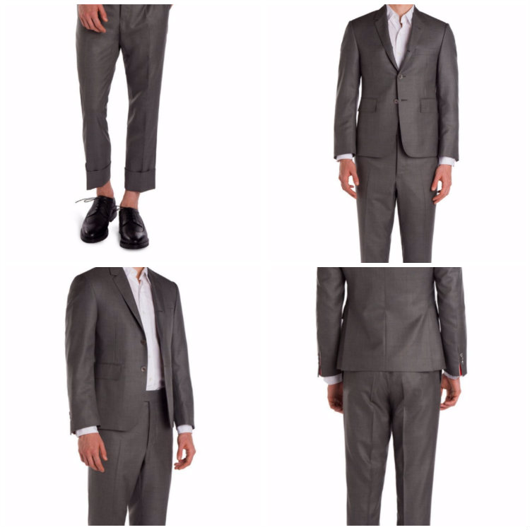 Collage Of Undersized Brown Suit