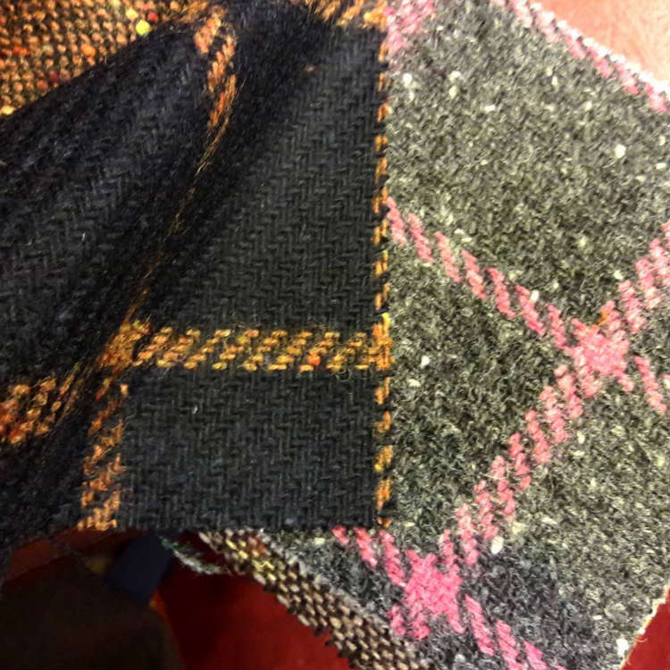Different Color Plaid Wool Fabrics