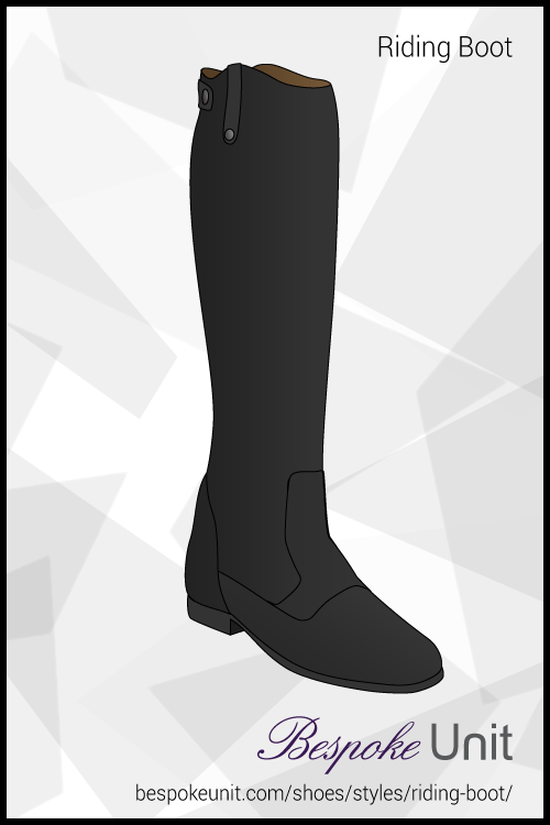 Knee High Black Riding Boot