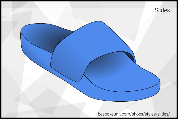 Men's Blue Slide Sandal