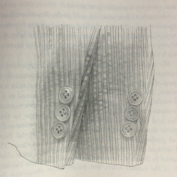 Pencil Sketch Of Jacket Sleeve Buttons