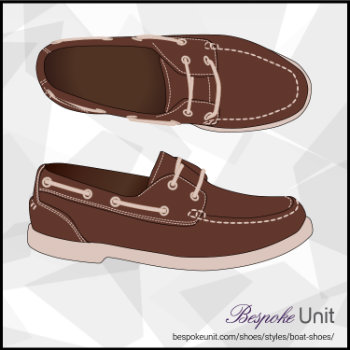 Side And Top View Of Brown Boat Shoe
