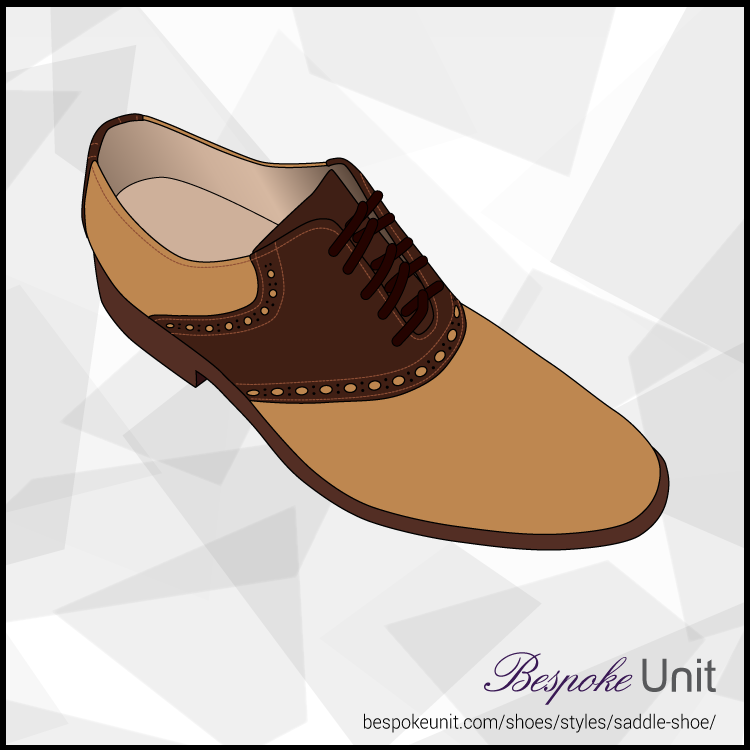 Tan And Brown Saddle Shoe