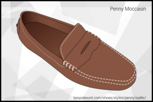 Tan Penny Moccasin Shoe