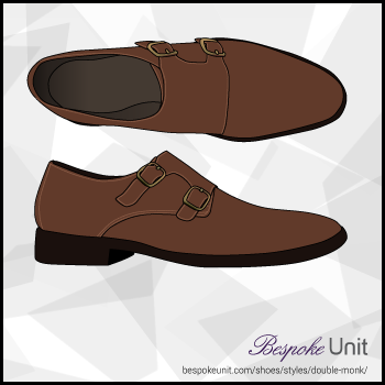 Top And Side Of Brown Double Monk