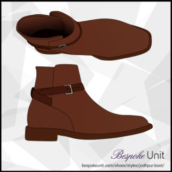 Top And Side View Of Jodphpur Boots