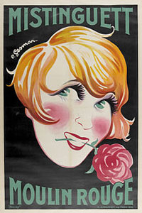 bespoke unit moulin rouge mistinguett poster