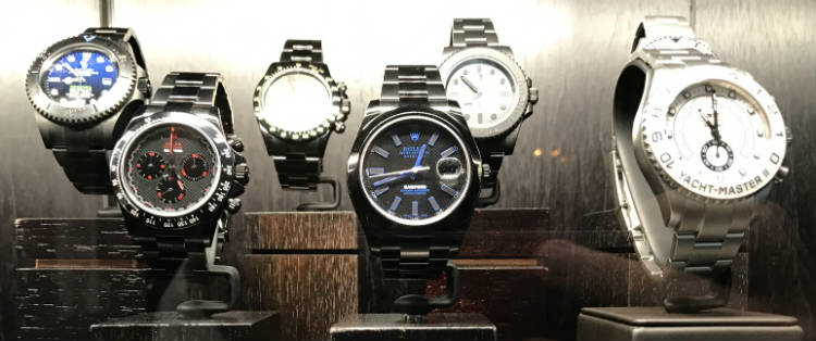 Bamford Watch Department Black Rolex Datejust