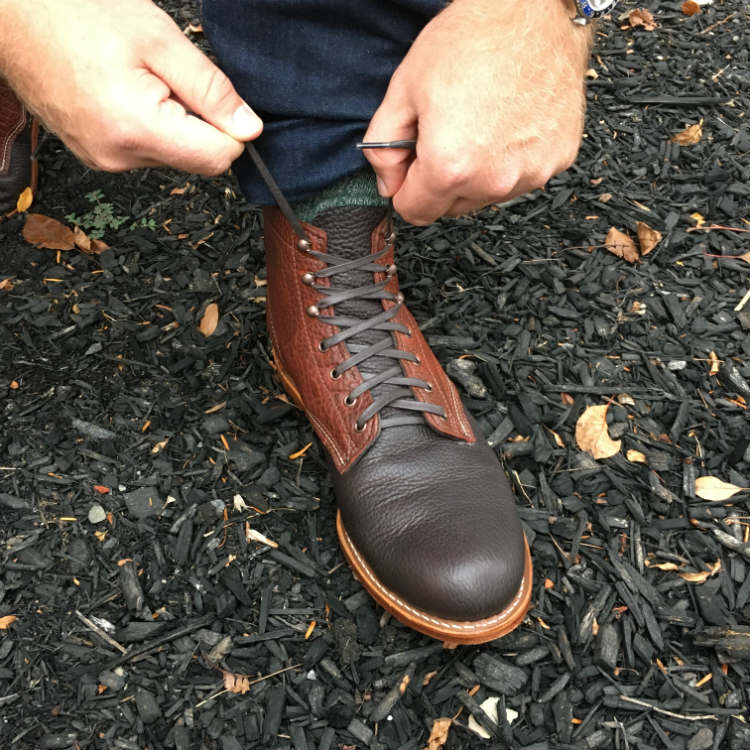 Boot Being Tied Boot Being Tied