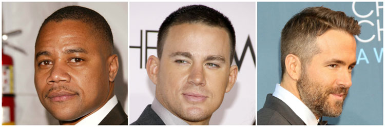 Celebrity Crew Cut Fade Ideas Cuba Gooding Channing Reynolds
