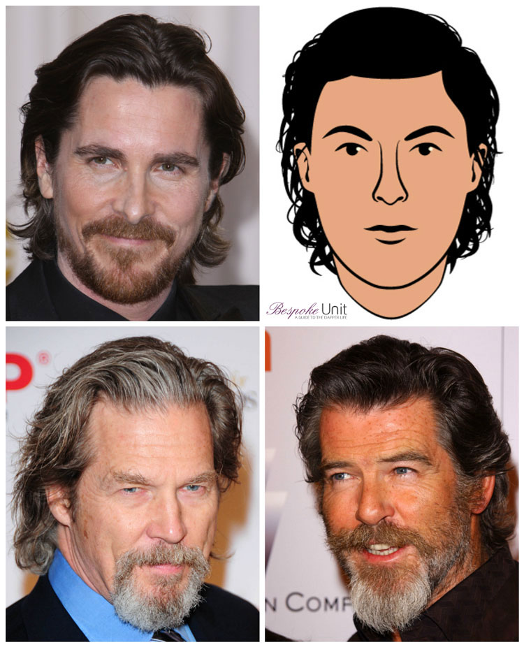 Celebrity Men Long Hair Ideas Brosnan Bridges Christian Bale