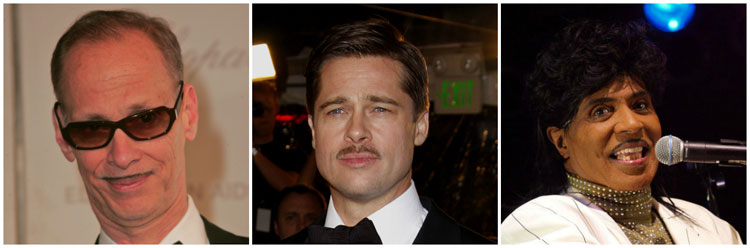 Celebrity Pencil Moustache Ideas Brad Pitt John Walters Little Richard
