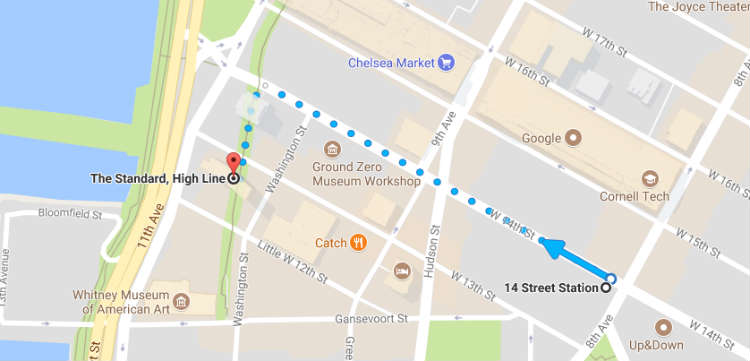 Directions To The Standard High Line Hotel