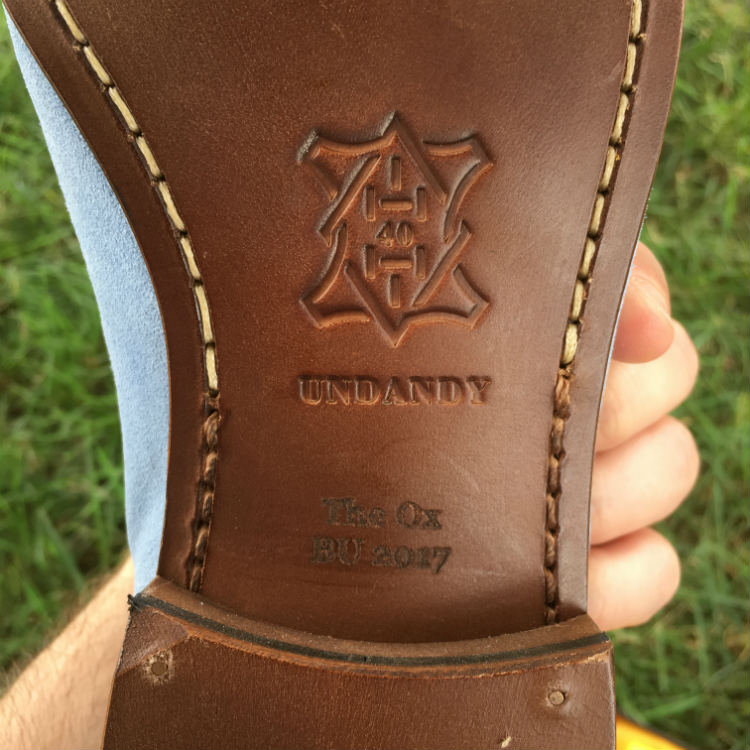 Engraving On Sole Of Shoe