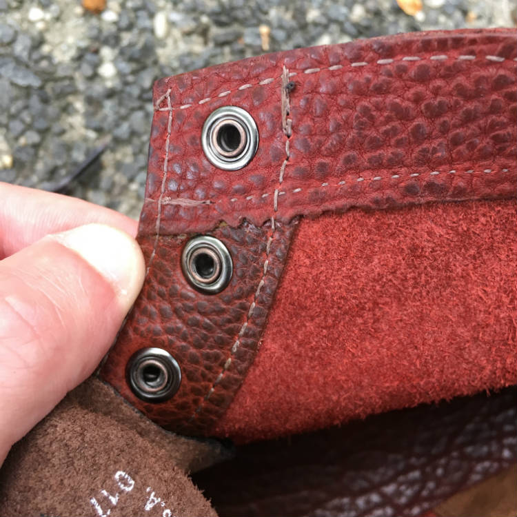 Eyelets of Red Boot