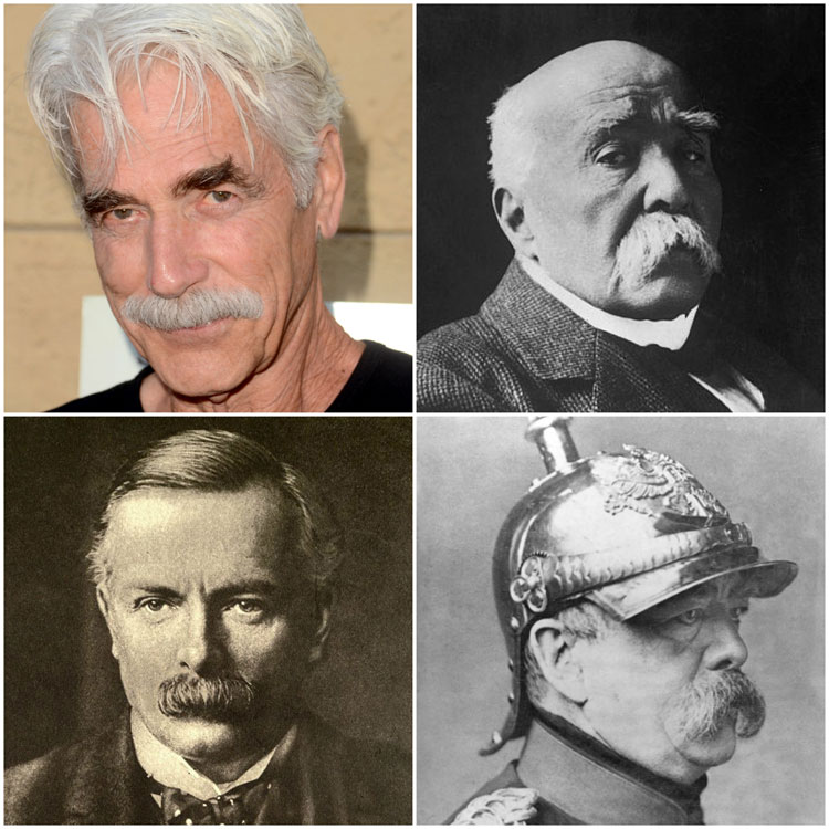 Famous Walrus Moustache Ideas Clemenceau Sam Elliott Bismarck Lloyd George