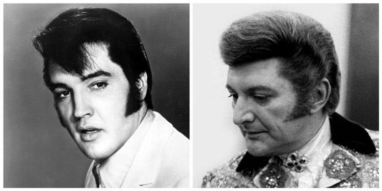 Famous Wide Sideburns Elvis Presley & Liberace