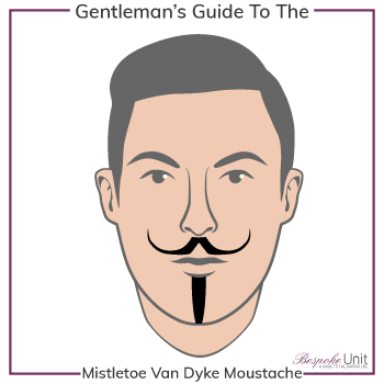 Graphic of Mistletoe Van Dyke Family Moustache Type