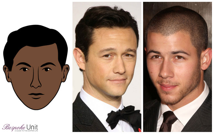 Heart Face Shape Men Celebrities Gordon Levitt Nick Jonas