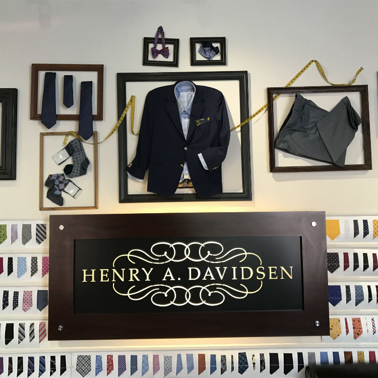 Henry A Davidsen Showroom Sign