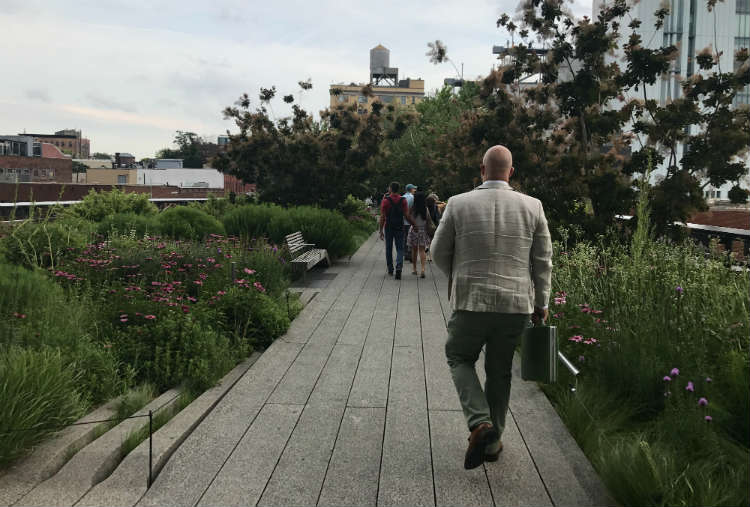 High Line Park In The Meatpacking District NYC