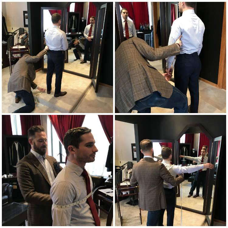Man Getting Measured For Suit