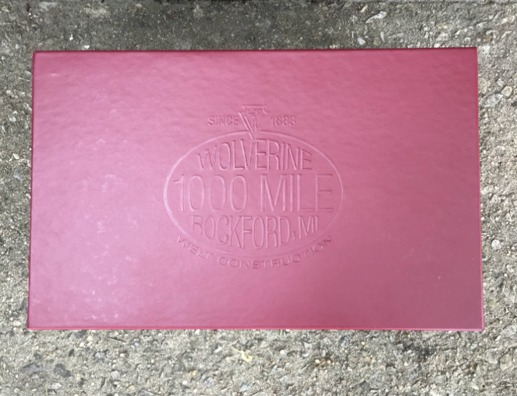 Red Wolverine Boot Box