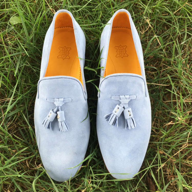 Top Down View Of Tassel Loafers